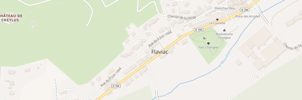 Plan du 227 Rue du 6 juin 1944 à Flaviac