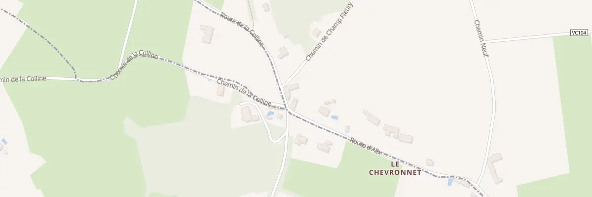 Plan du 630 Rte d’Alix à Marcy
