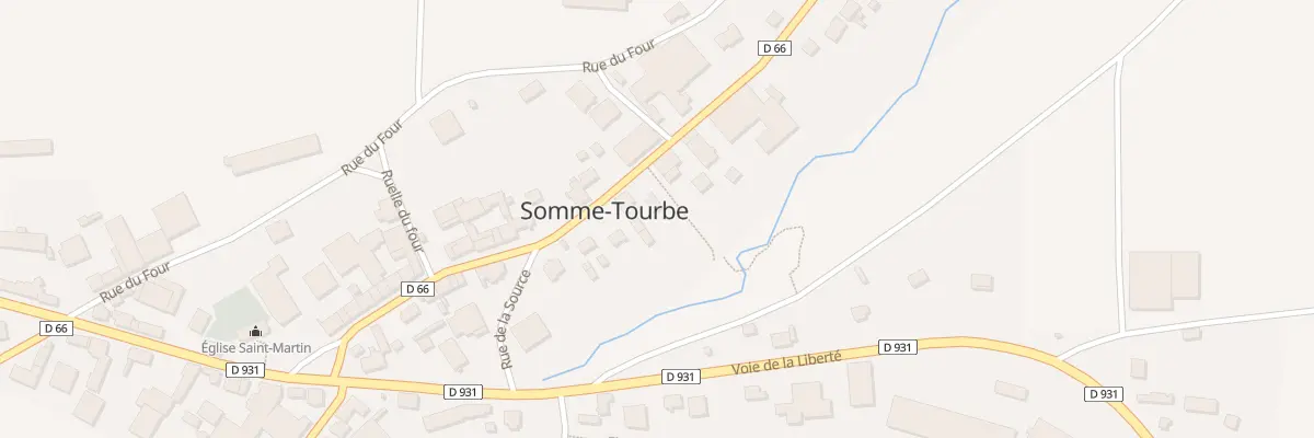 Plan du 14 Rue de la Vallée à Somme-Tourbe
