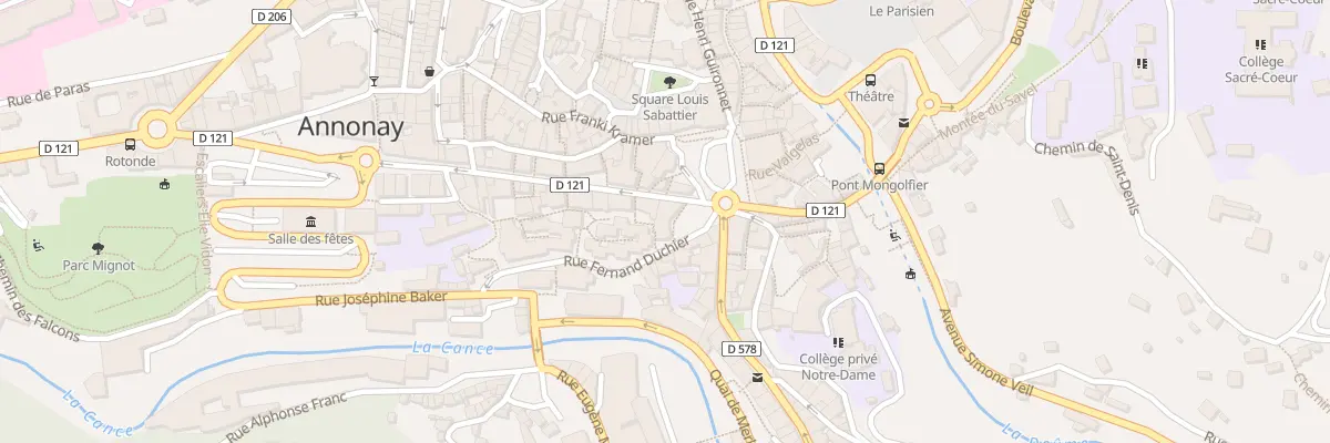 Plan du 2 Rue du Beffroi à Annonay