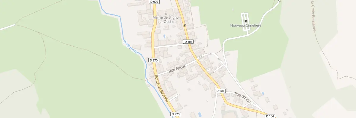 Plan du 9 Rue Fricot à Bligny-sur-Ouche