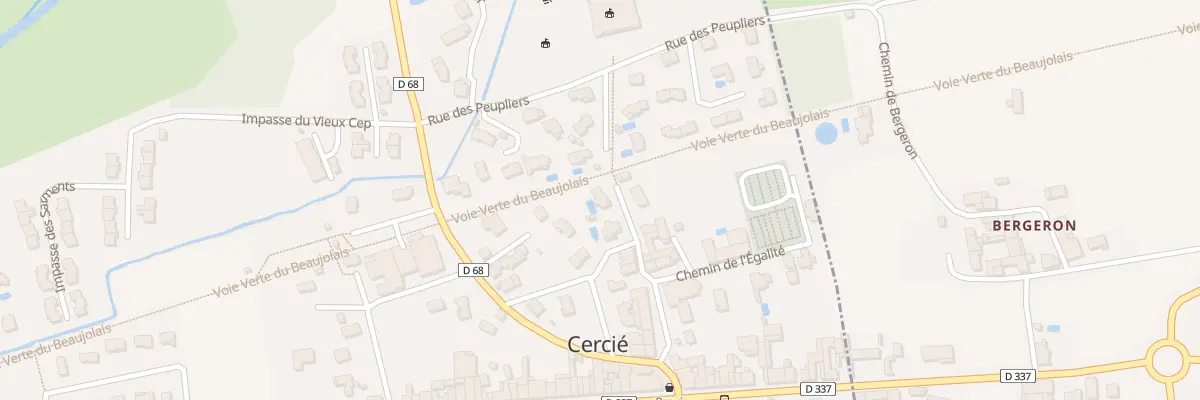 Plan du 72 Imp du Clos Mazille à Cercié