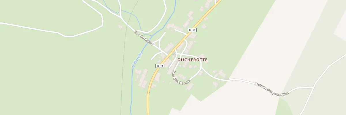 Plan du 9001 Rte de Dijon ( Oucherotte ) à Bligny-sur-Ouche