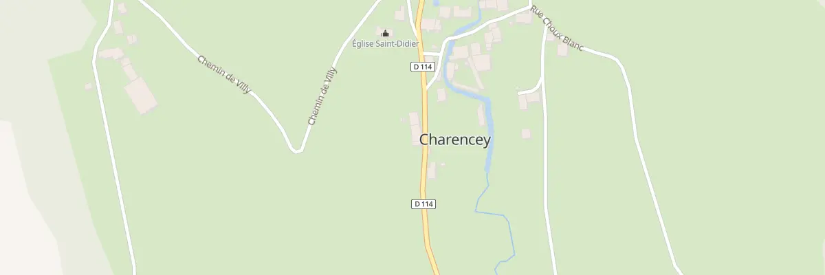 Plan du 4 Rte de Sombernon à Charencey