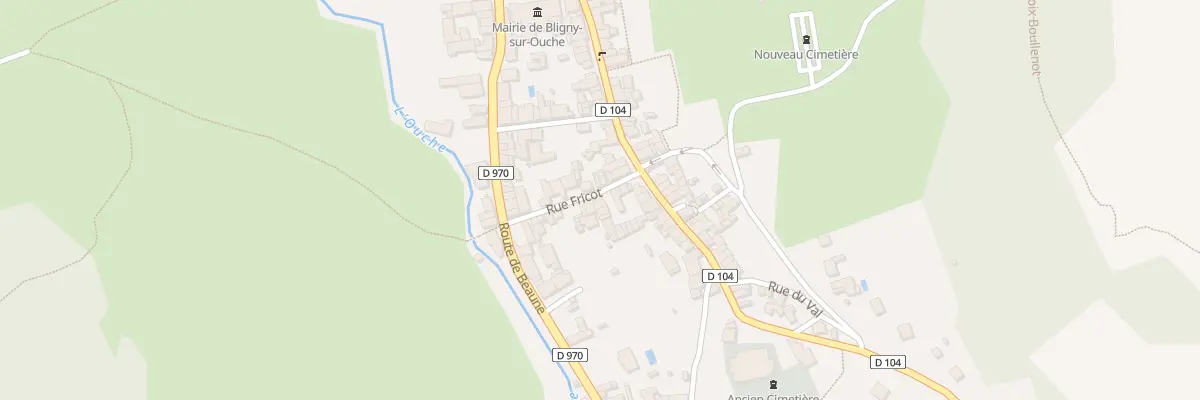 Plan du 18 Rue Fricot à Bligny-sur-Ouche