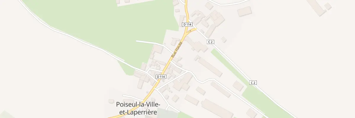 Plan du 9016 Gr Grande Rue Haute (Poiseul) à Poiseul-la-Ville-et-Laperrière