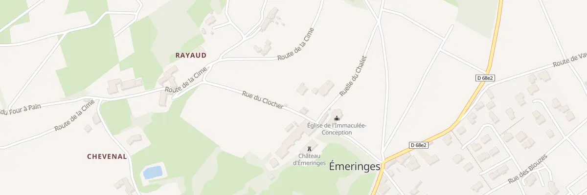 Plan du 5002 Le Bourg à Émeringes