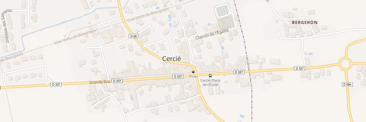 Plan du 49 Rte des Crus à Cercié