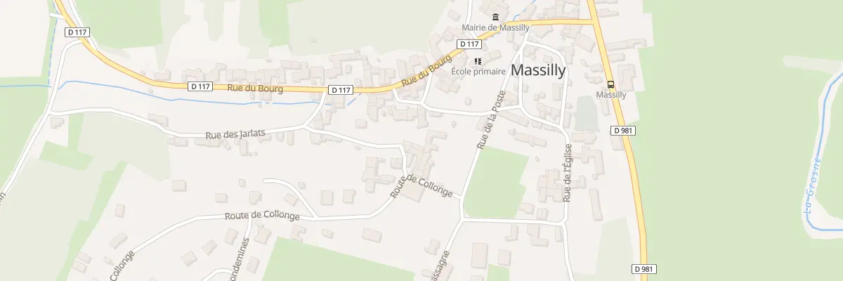 Plan du 66 Rte de Collonge à Massilly