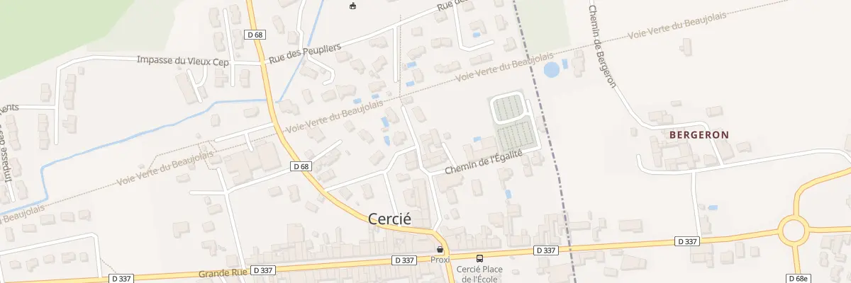 Plan du 39 Imp du Clos Mazille à Cercié