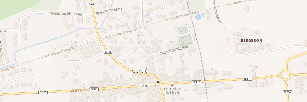 Plan du 72 Pl de l’Eglise à Cercié