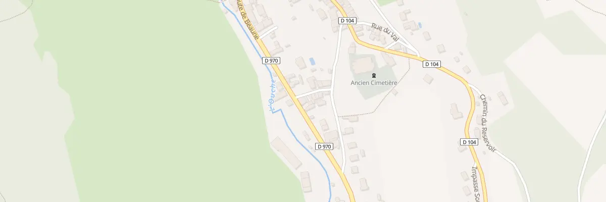 Plan du 61 Rte de Beaune à Bligny-sur-Ouche
