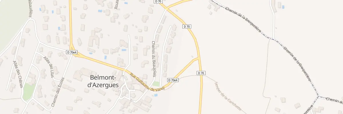 Plan du 136E Rue Guillaume de Varey à Belmont-d’Azergues