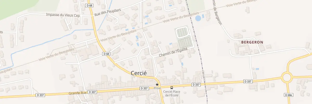 Plan du 80 Pl de l’Eglise à Cercié