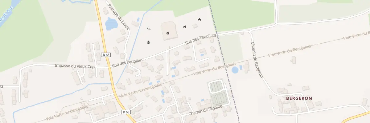 Plan du 5261 Mazuyer à Cercié