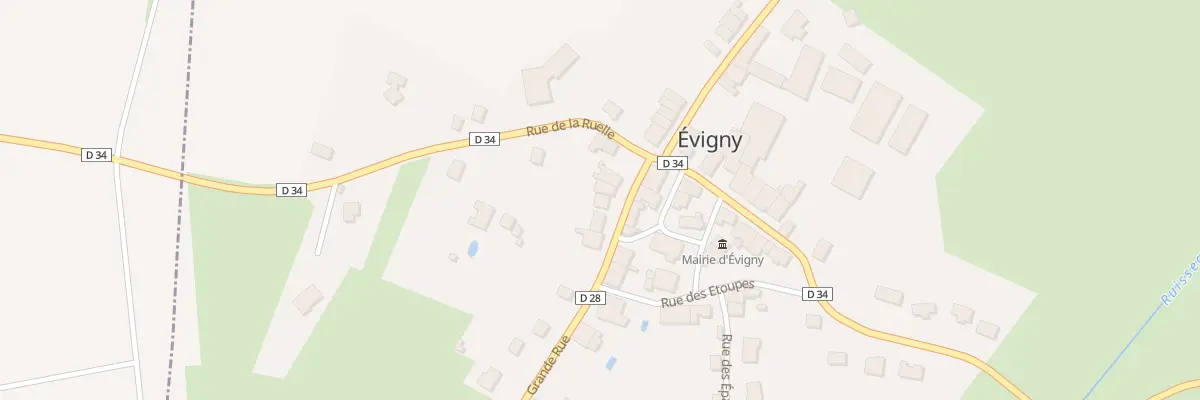 Plan du 6 Rue Grand Rue à Évigny