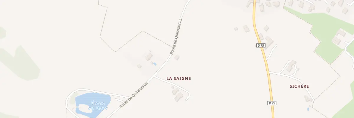 Plan du 5543 Rte de Quinsonnas à Messimy