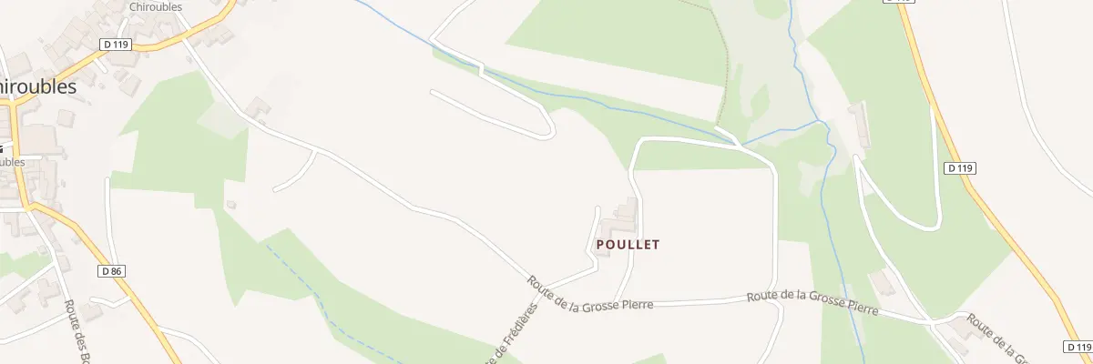 Plan du 5085A Poullet à Chiroubles