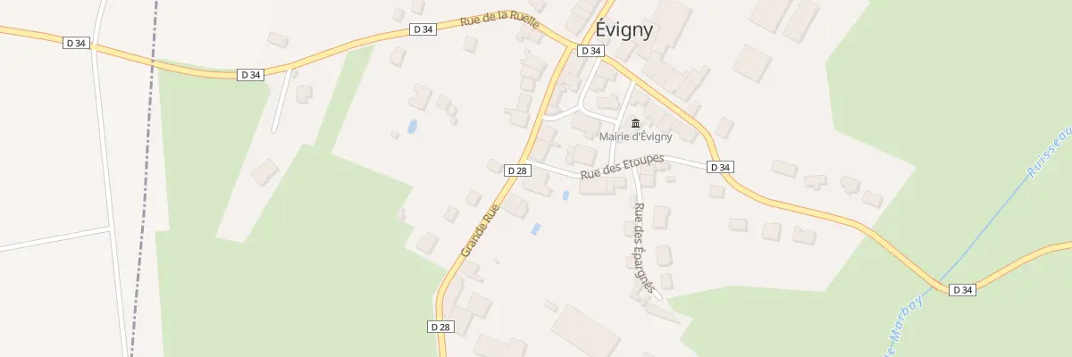 Plan du 15 Rue Grand Rue à Évigny