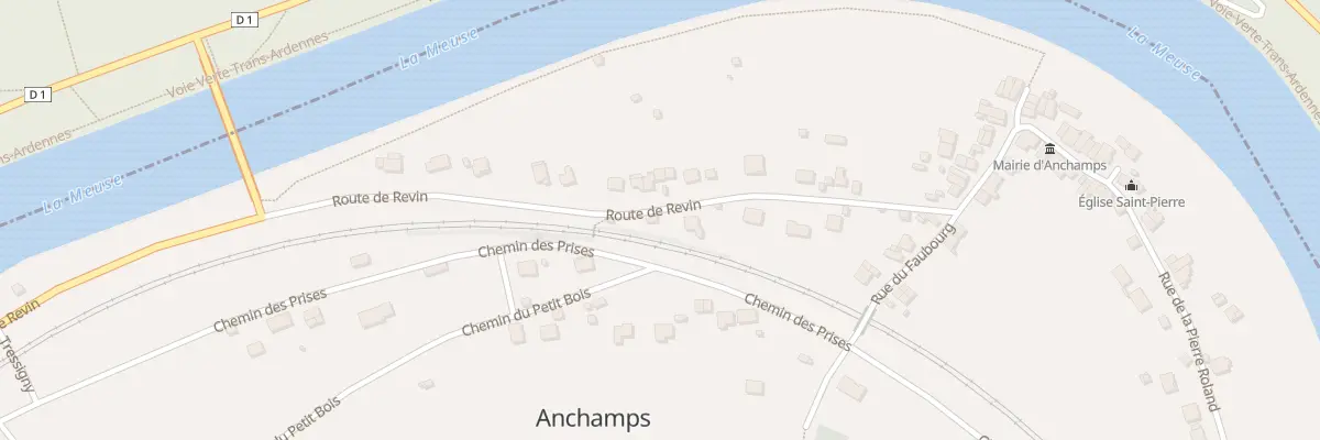 Plan du 8 Rte de Revin à Anchamps