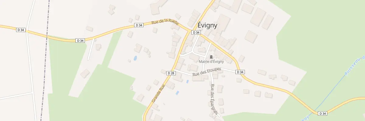 Plan du 7 Rue Grand Rue à Évigny