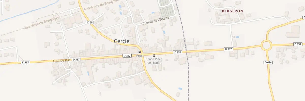 Plan du 25 Rue Grande Rue à Cercié