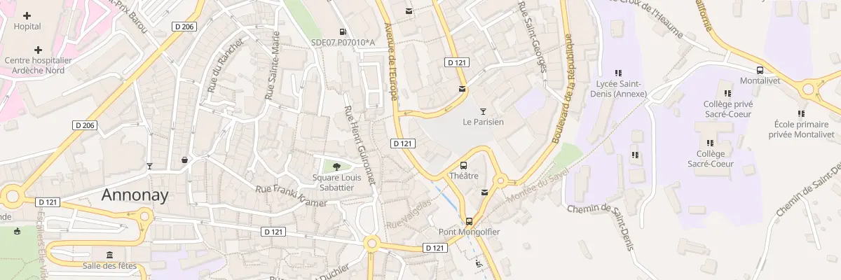 Plan du 9 Pl des Cordeliers à Annonay