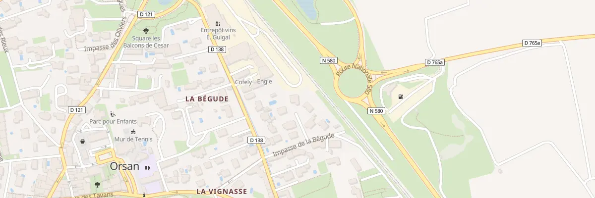 Plan du 7D Imp de la Bégude à Orsan