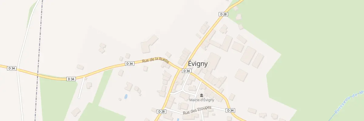Plan du 22 Rue du Lavoir à Évigny