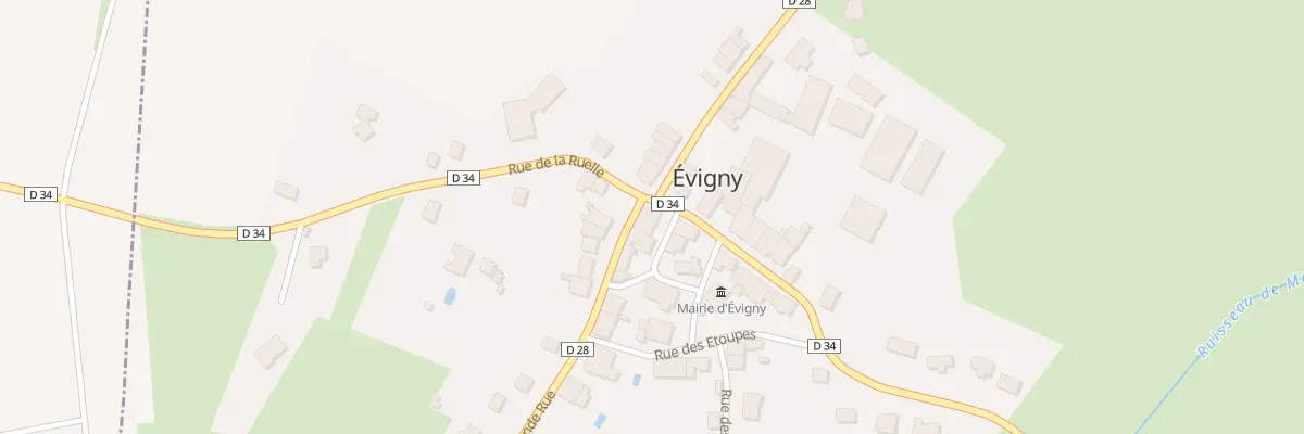 Plan du 1 Rue Grand Rue à Évigny