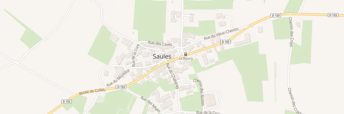Plan du 2 Rte de Culles à Saules