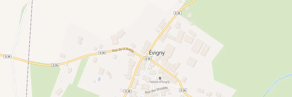 Plan du 20 Rue du Lavoir à Évigny