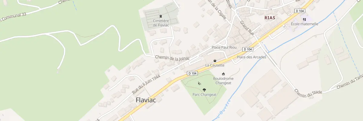 Plan du 5086 Flaviac à Flaviac