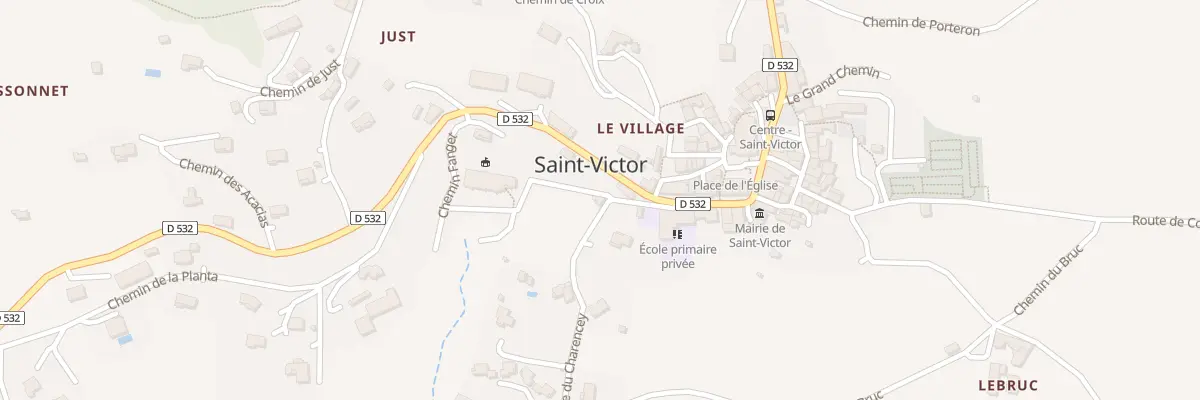Plan du 5452 Le Village à Saint-Victor