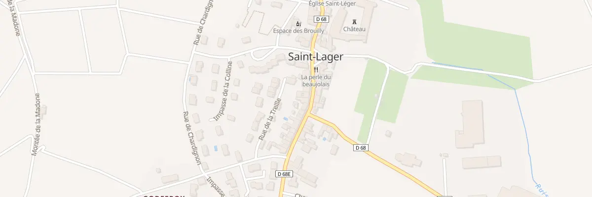 Plan du 700 Rte des Brouilly à Saint-Lager