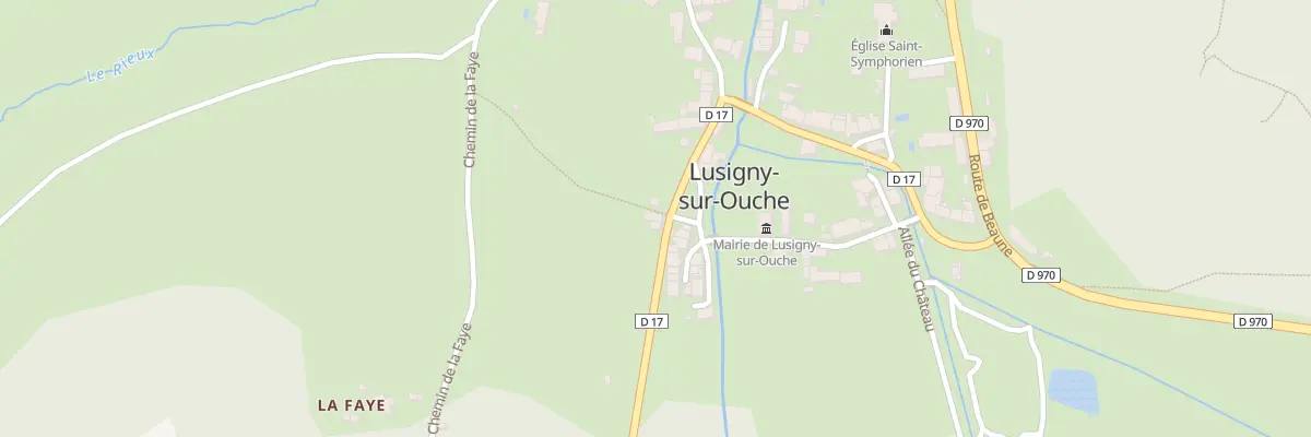 Plan du 8 Rte de Montceau à Lusigny-sur-Ouche