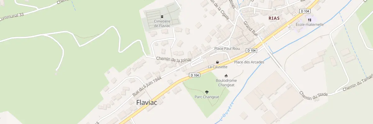 Plan du 92B Rue du 6 juin 1944 à Flaviac