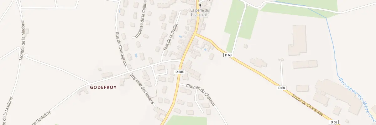 Plan du 53 Che du Château à Saint-Lager
