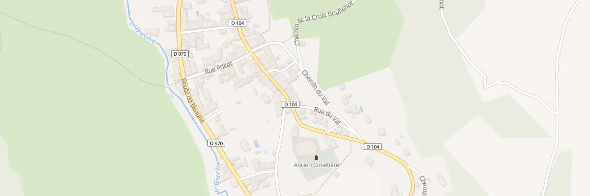 Plan du 57 Rue de l’Eglise à Bligny-sur-Ouche