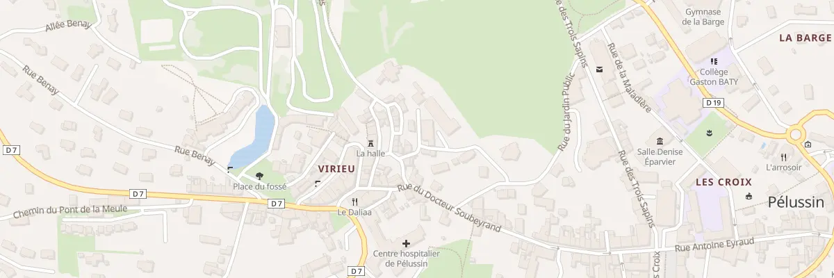 Plan du 14 Rue du Jardin Public à Pélussin