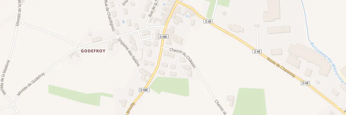 Plan du 28 Che du Château à Saint-Lager