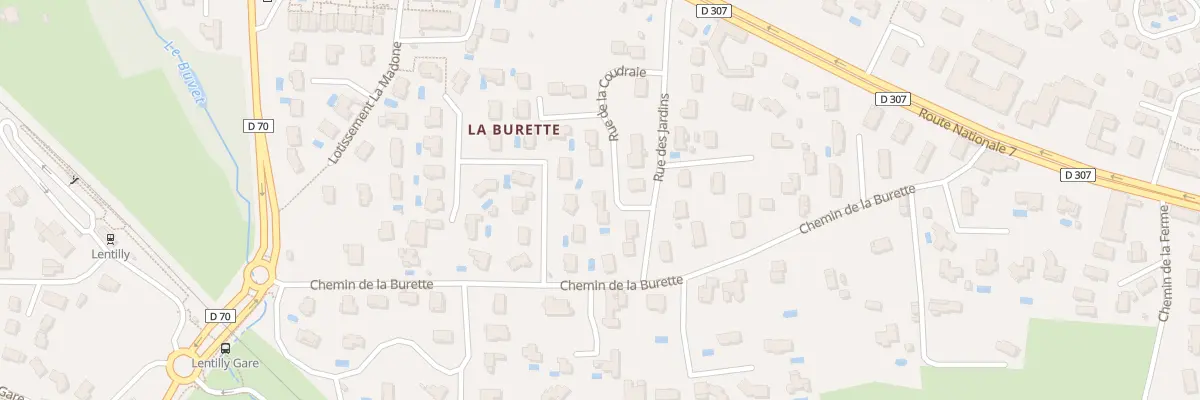 Plan du 10 Rue de la Coudraie à Lentilly
