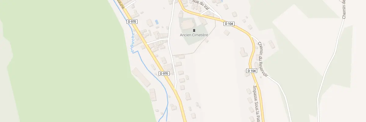 Plan du 1 Rue Theureau à Bligny-sur-Ouche