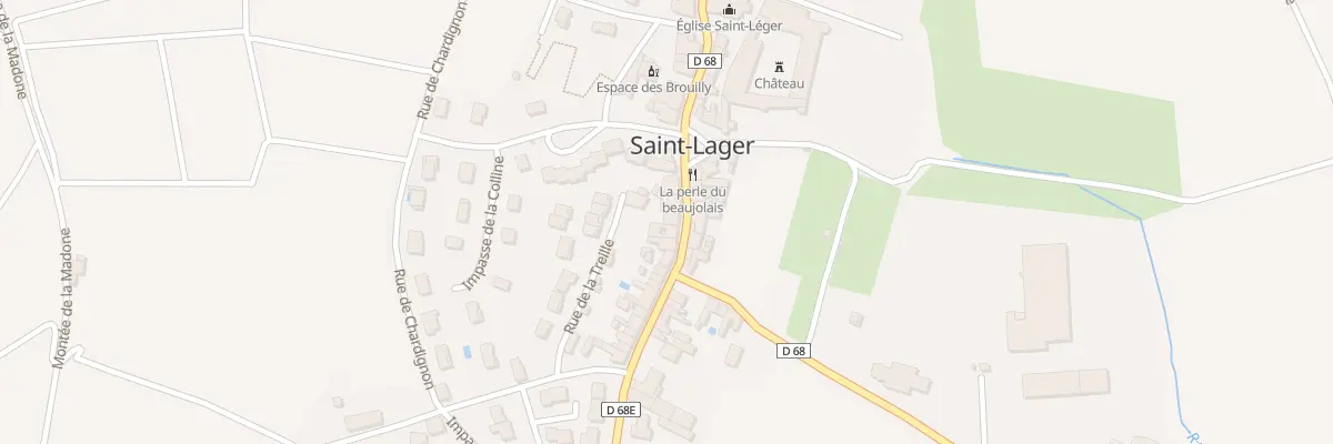 Plan du 682 Rte des Brouilly à Saint-Lager