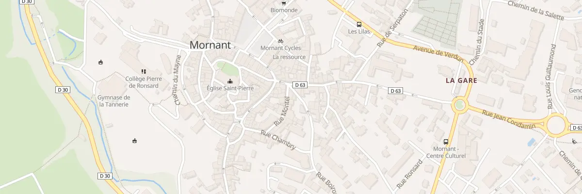 Plan du 2 Rue Boiron à Mornant