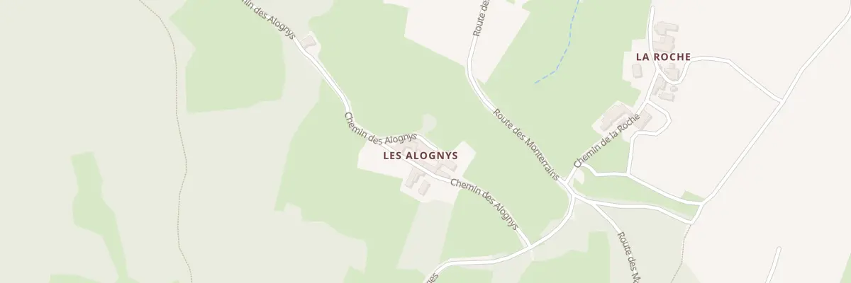 Plan du 5057 Les Alognys à Pierreclos