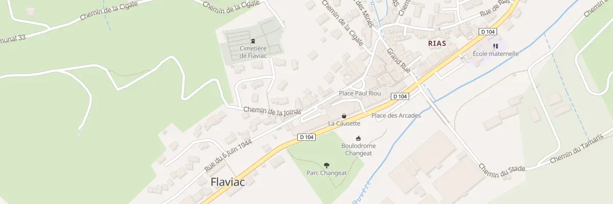 Plan du 46 Rue du 6 juin 1944 à Flaviac