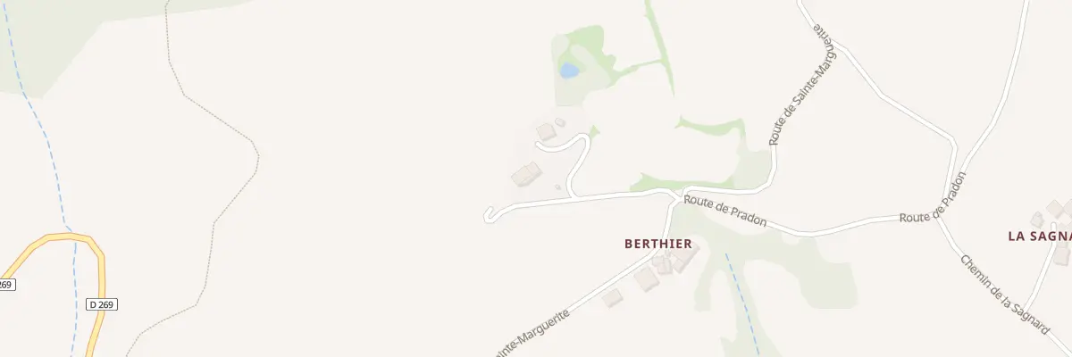 Plan du 605 Rte de Sainte Marguerite à Gilhoc-sur-Ormèze