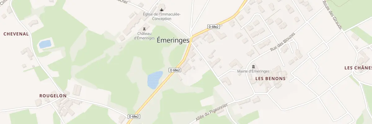 Plan du 55 Rte des Chavannes à Émeringes