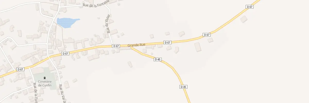 Plan du 44 Vc Grande Rue à Cunfin